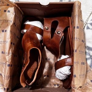 Bed Stu Tan Leather Sandals
